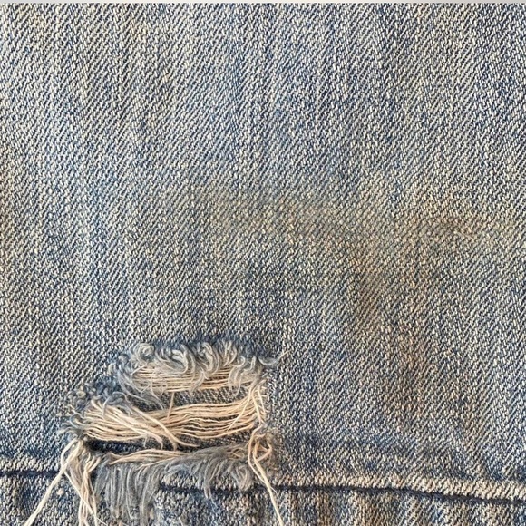 Vintage Denim Jeans Size 6 Converse One Star distressed embellished - Picture 7 of 8